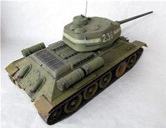 T-34-85 - unité non identifiée - 06 - avec elements du train de roulement du panther - 11