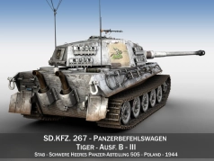 Tiger II - 505e division de chars lourds - 03 - camouflage hiver - 01