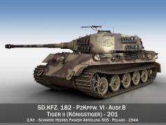 Tiger II - 505e division de chars lourds - 02 - 01