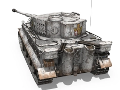 Tiger I - 506e division de chars lourds - camouflage hiver - 05