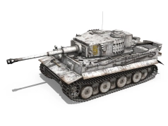 Tiger I - 506e division de chars lourds - camouflage hiver - 03