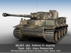 Tiger I - division grenadier panzer SS  le reich  - 01