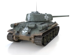 T-34-85 - unité non identifiée - en service allemand - 04 - 06
